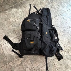 Kinesis Photo Gear long lens shoulder strap black backpack 9 piece